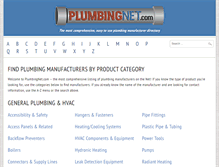 Tablet Screenshot of plumbingnet.com